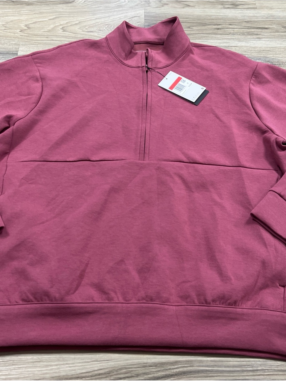 Nike 24.7 Impossibly Soft 1/2 Zip Pullover Pink Smoke Men LARGE HQ6953-658 $125